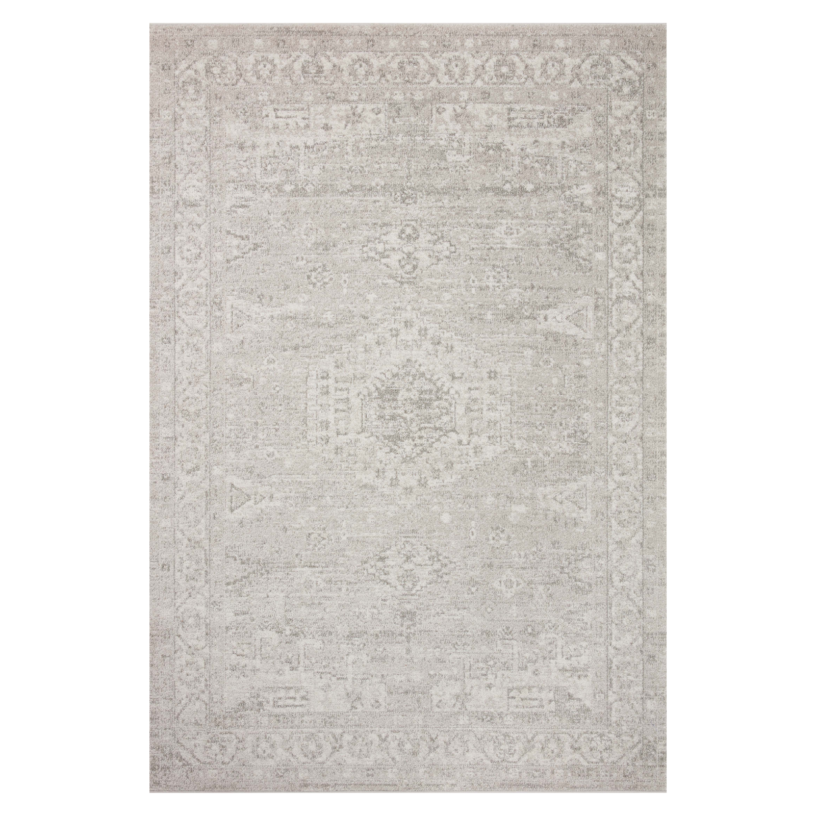 Loloi Odette Silver / Ivory Rug 0-RUGS-patterned Loloi