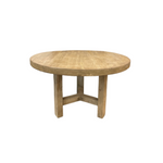 Lawrence Reclaimed Wood Round Dining Table 5-VINTAGE -table Hauer Market