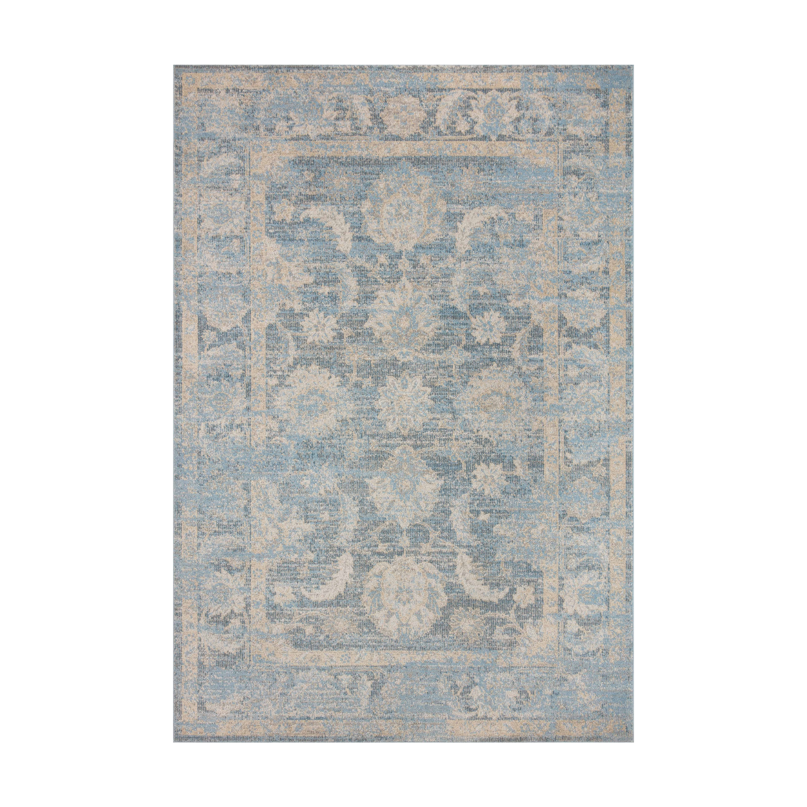 Loloi Odette Sky / Beige Rug 0-RUGS-patterned Loloi