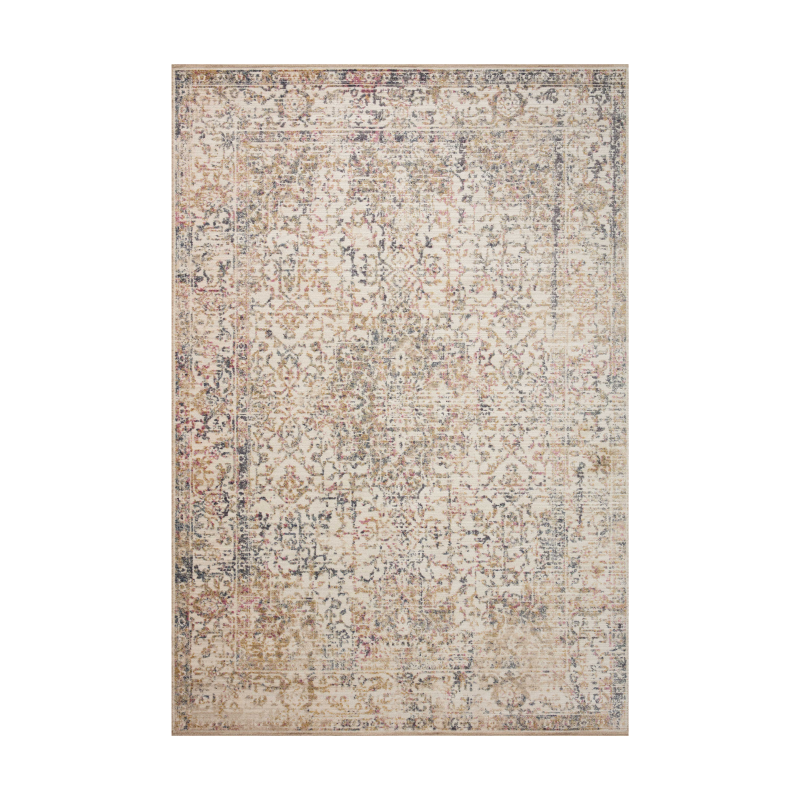 Loloi Indra Ivory / Multi Rug 0-RUGS-patterned Loloi