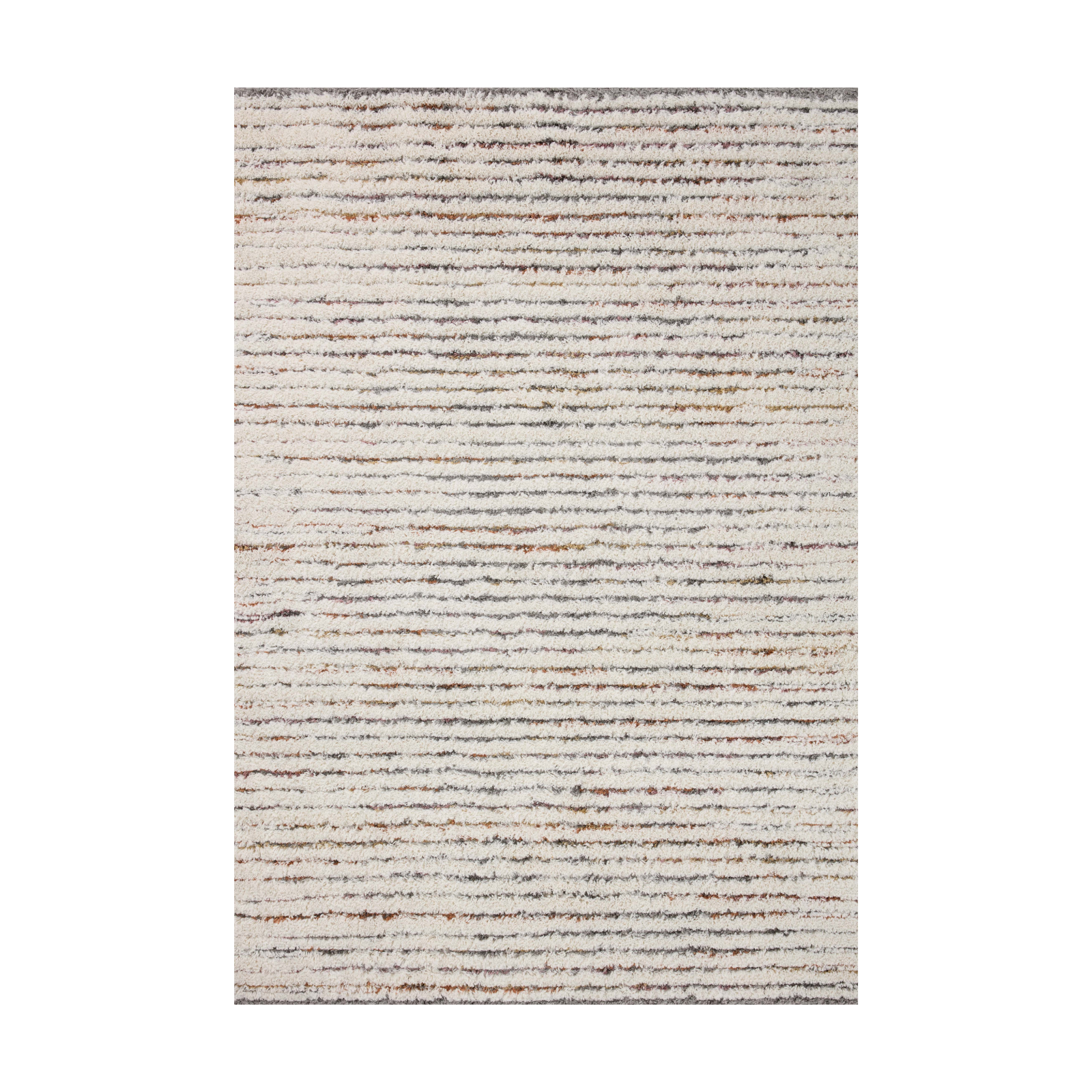 Loloi Levitt Shag Ivory / Multi Rug 0-RUGS-patterned Loloi