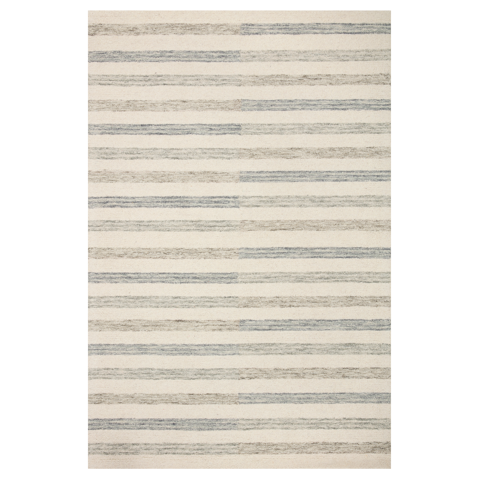 Chris Loves Julia x Loloi Chris Ivory / Slate Rug 1-RUGS Loloi