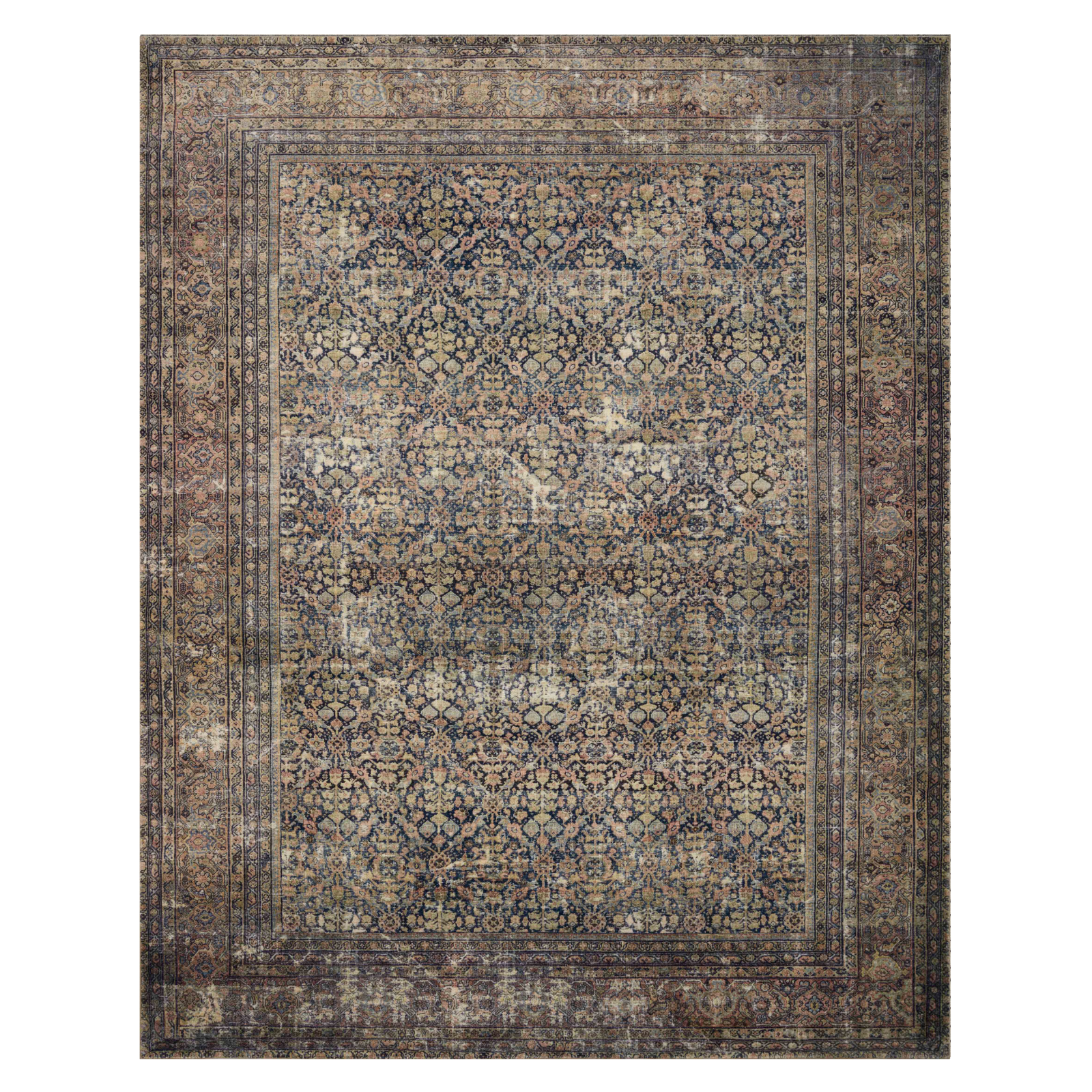 Amber Lewis x Loloi Morgan Denim / Multi - Rug & Weave