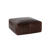 Ellie Ottoman / Chocolate Leather 6 - FURNITURE - ottoman Sunpan