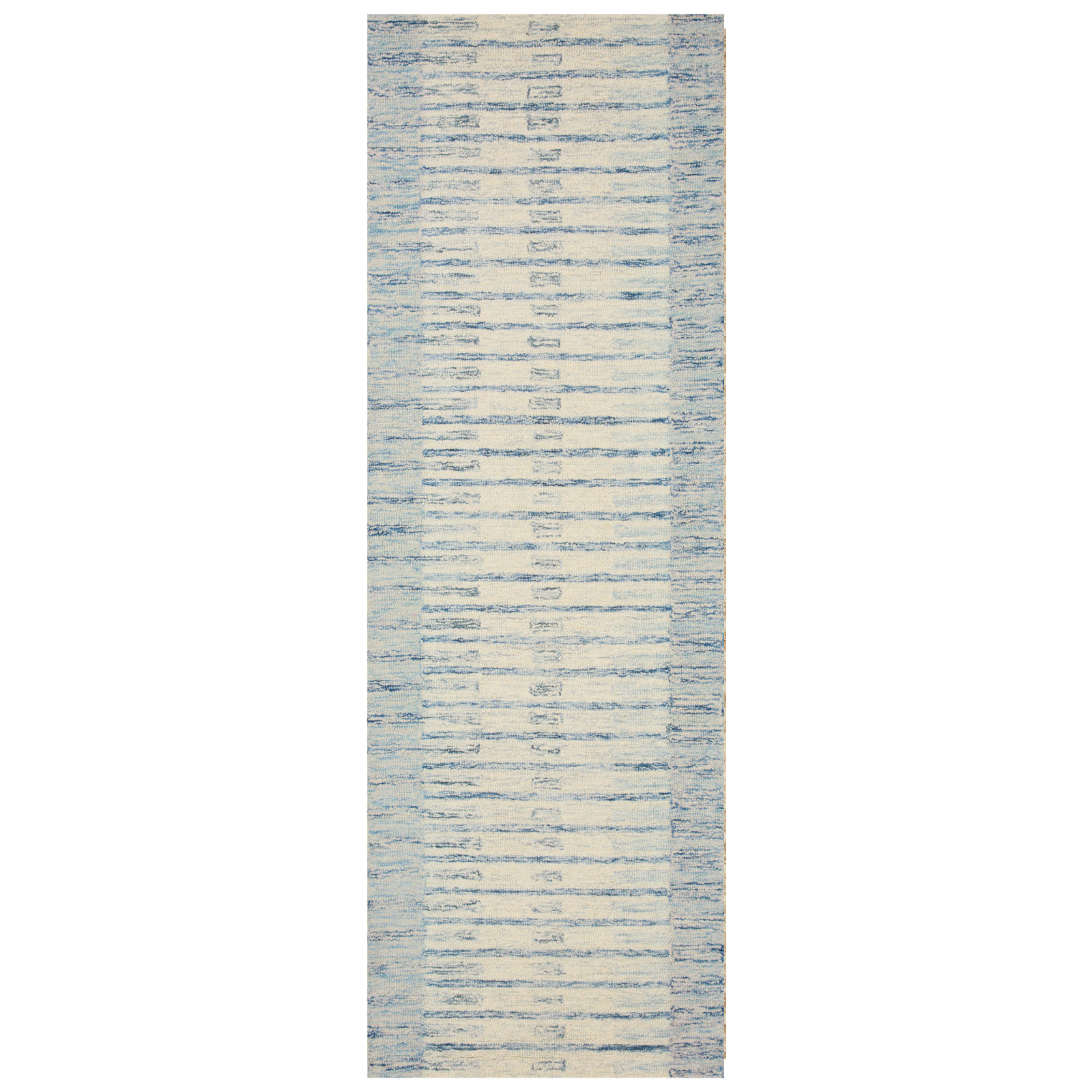 Chris Loves Julia x Loloi Chris Ivory / Denim Rug 1-RUGS Loloi