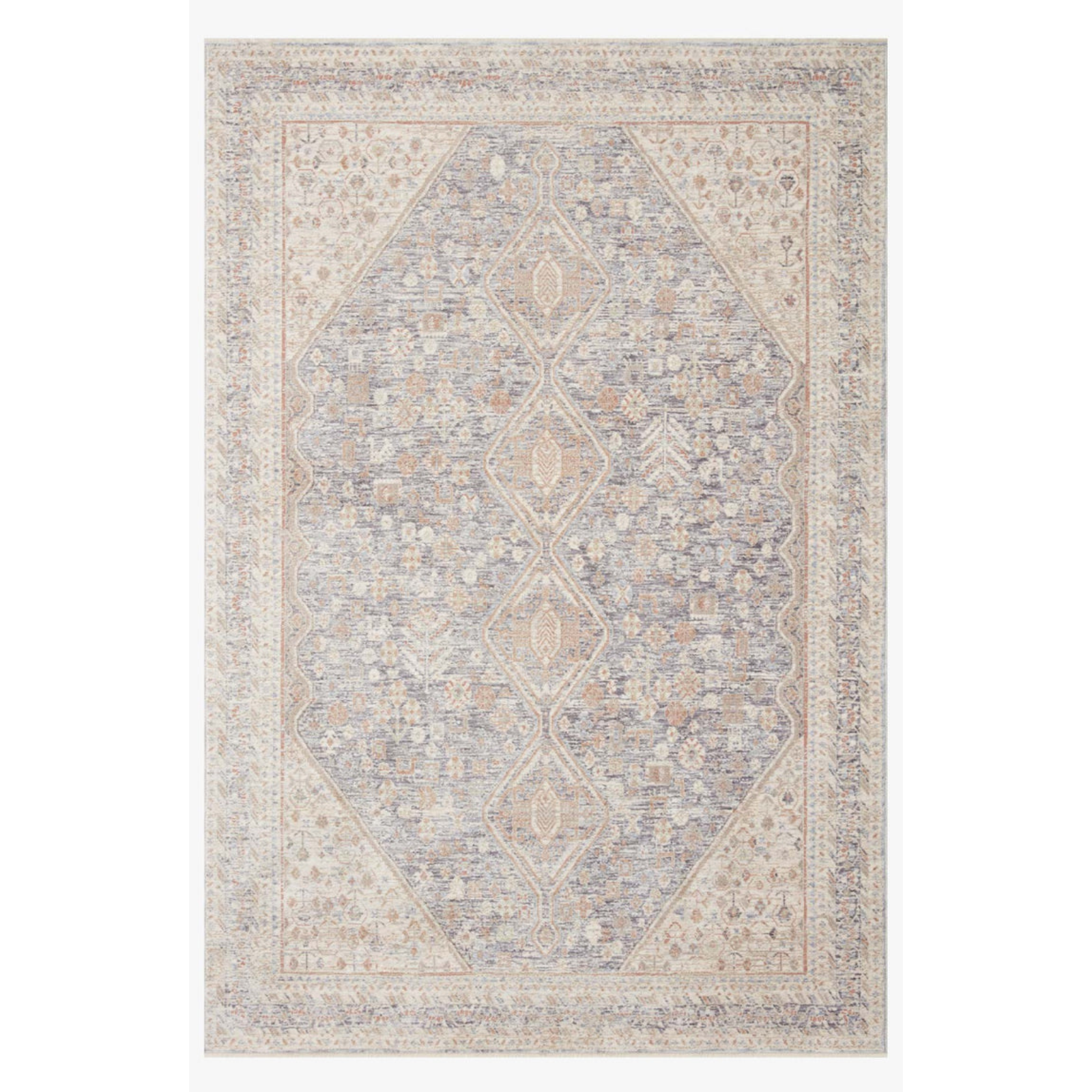 Loloi Carlisle Blue / Ivory Rug RUGS - vintage inspired Loloi