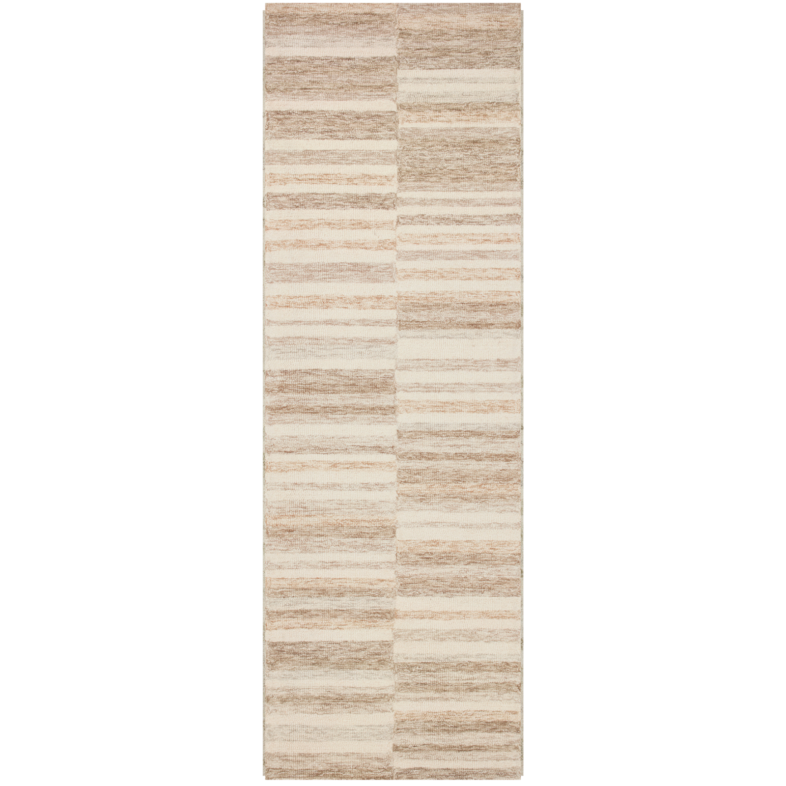 Chris Loves Julia x Loloi Chris Ivory / Clay Rug 1-RUGS Loloi