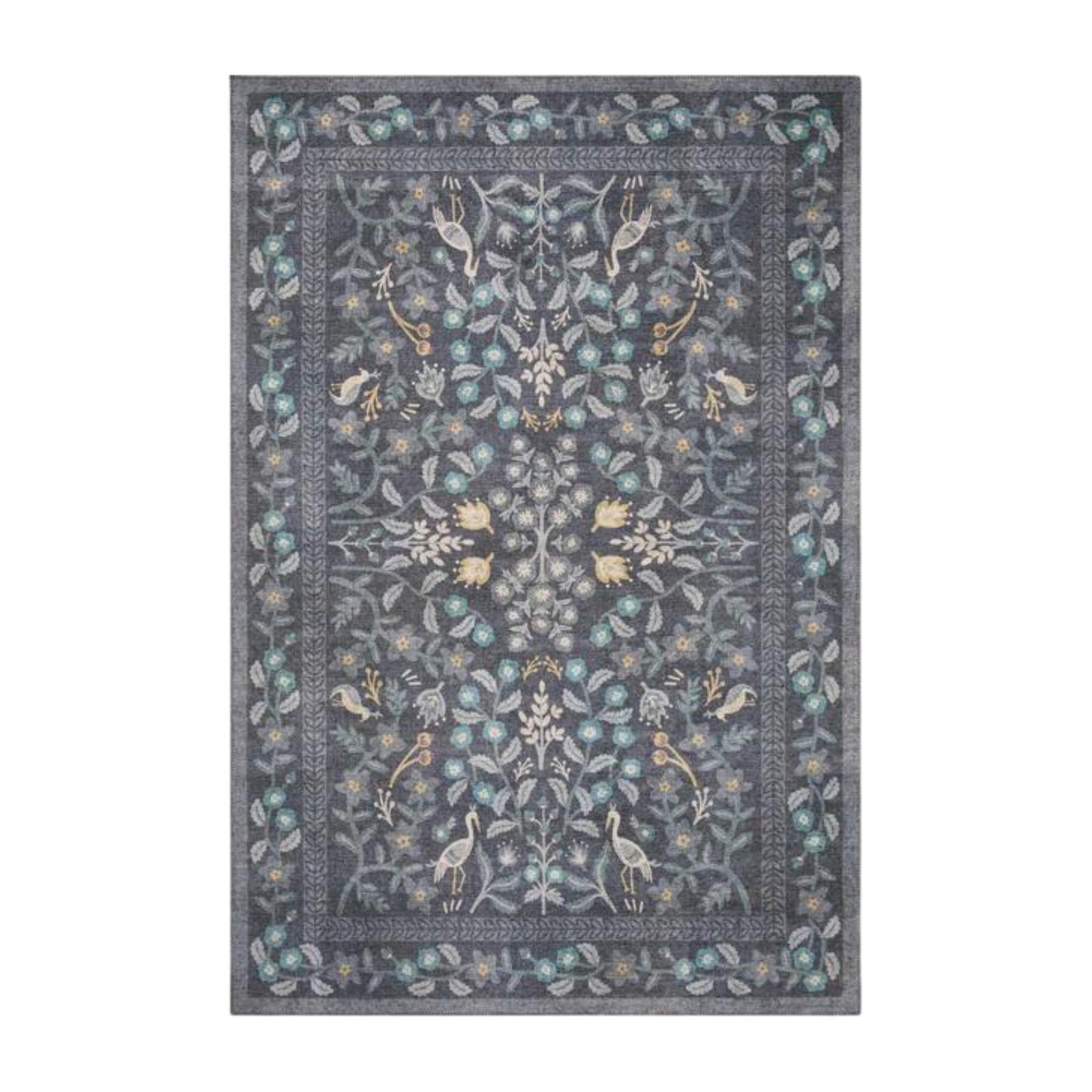 Rifle Paper Co. X Loloi/ Maison Nightingale Black Rug - Rug & Weave