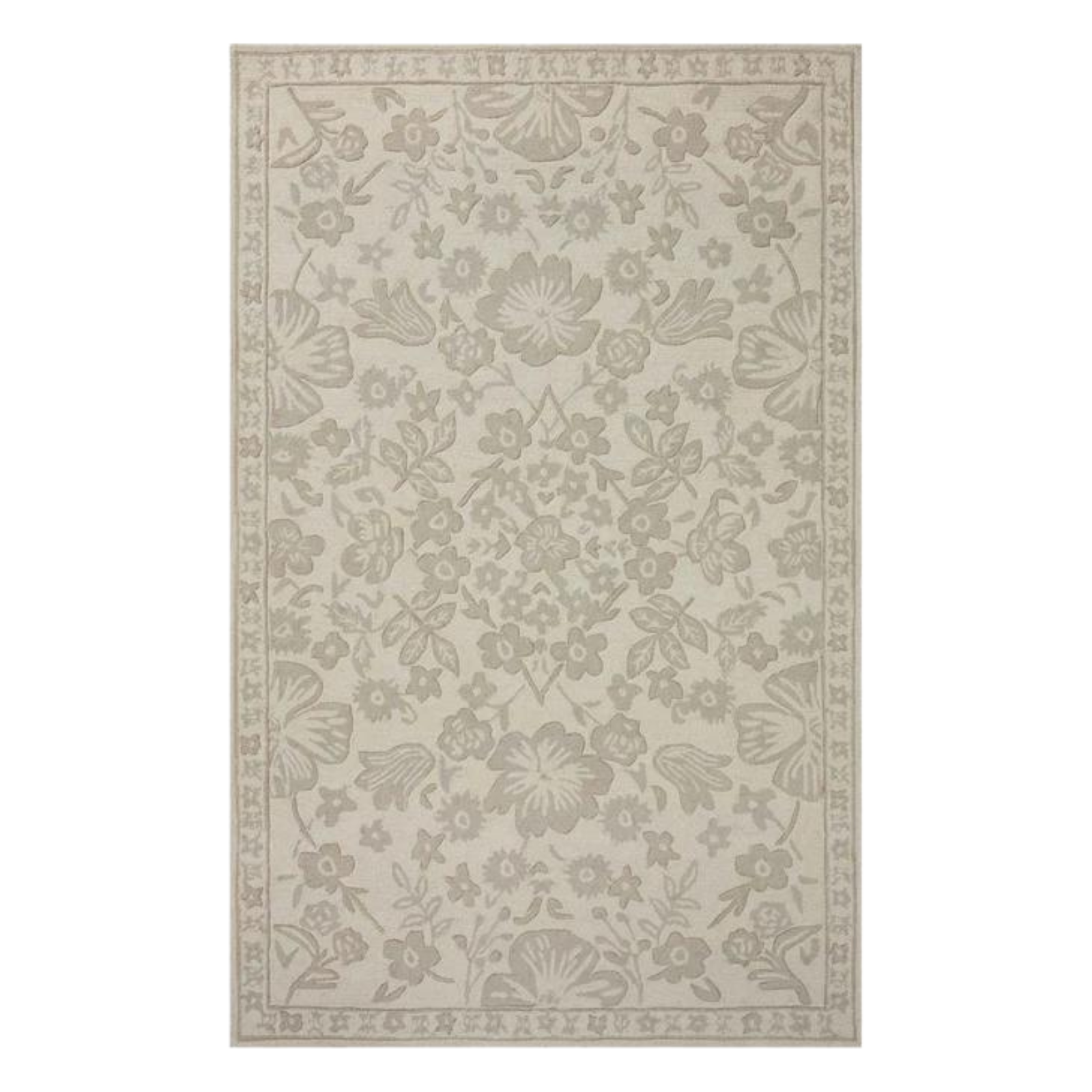 Rifle Paper Co. X Loloi/ Arboretum Rose Garden Ivory Rug - Rug & Weave