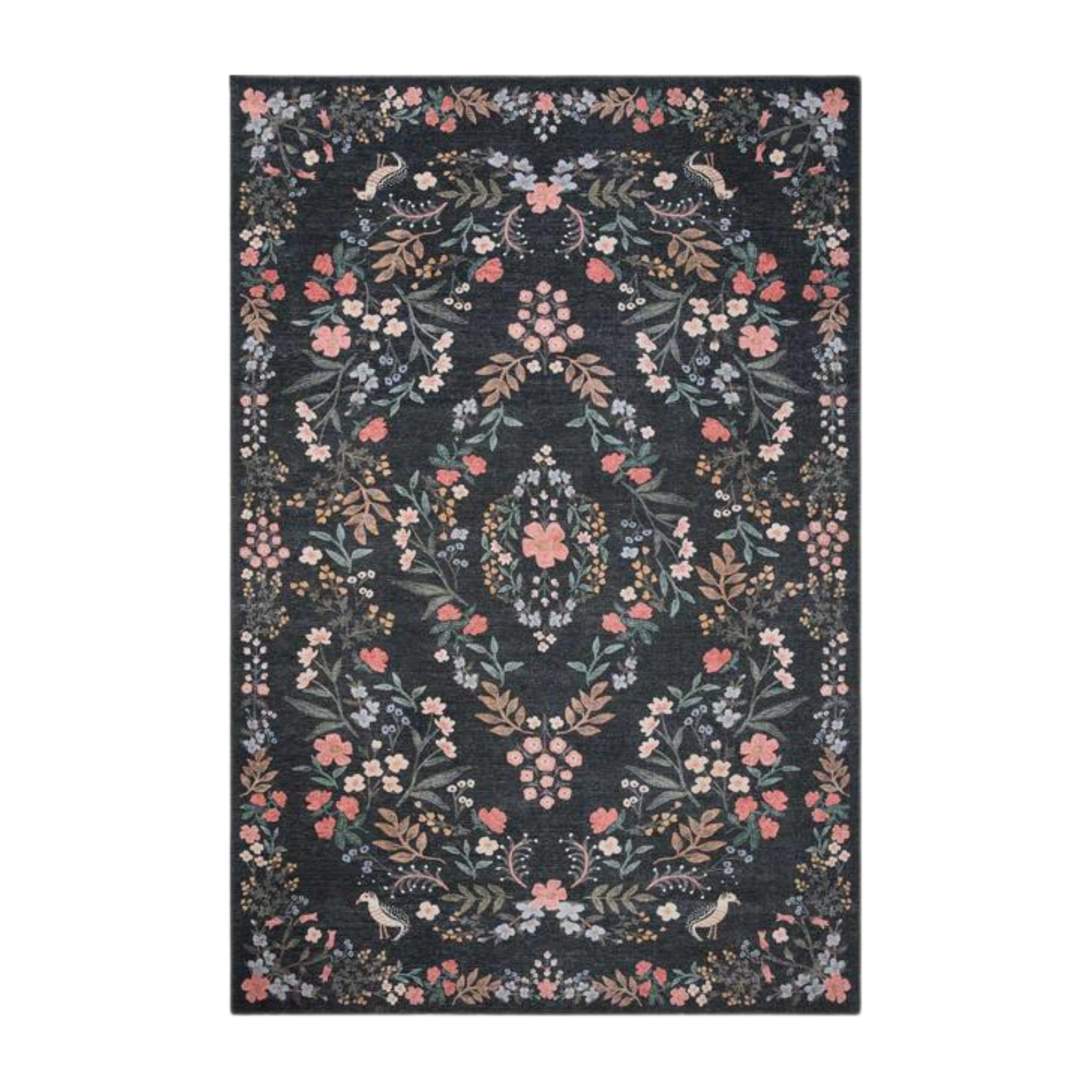 Rifle Paper Co. X Loloi/ Maison Tuileries Black Rug - Rug & Weave