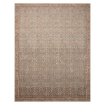 Angela Rose x Loloi Aubrey Blue/ Terracotta Rug 0-RUGS Loloi