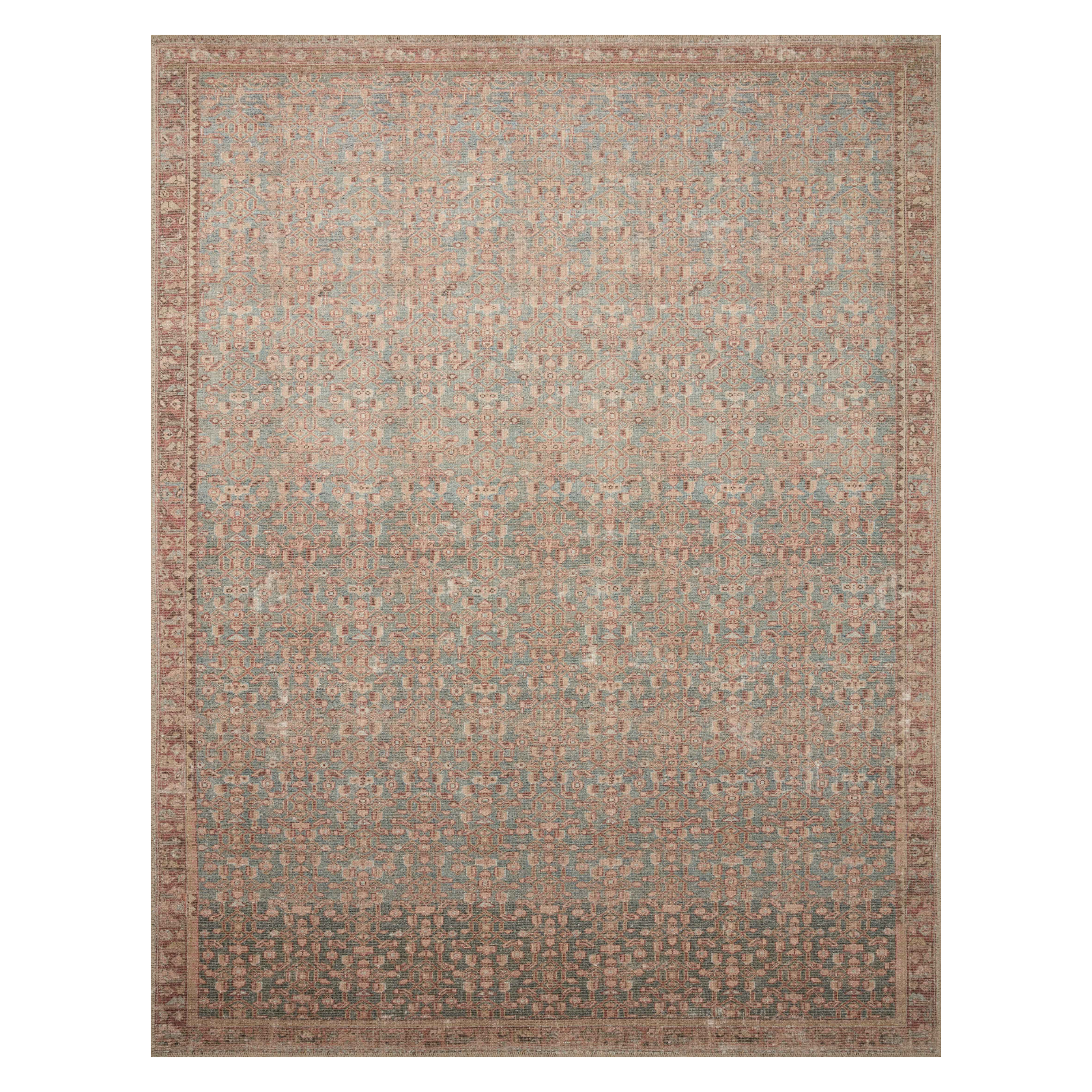 Angela Rose x Loloi Aubrey Blue/ Terracotta Rug - Rug & Weave