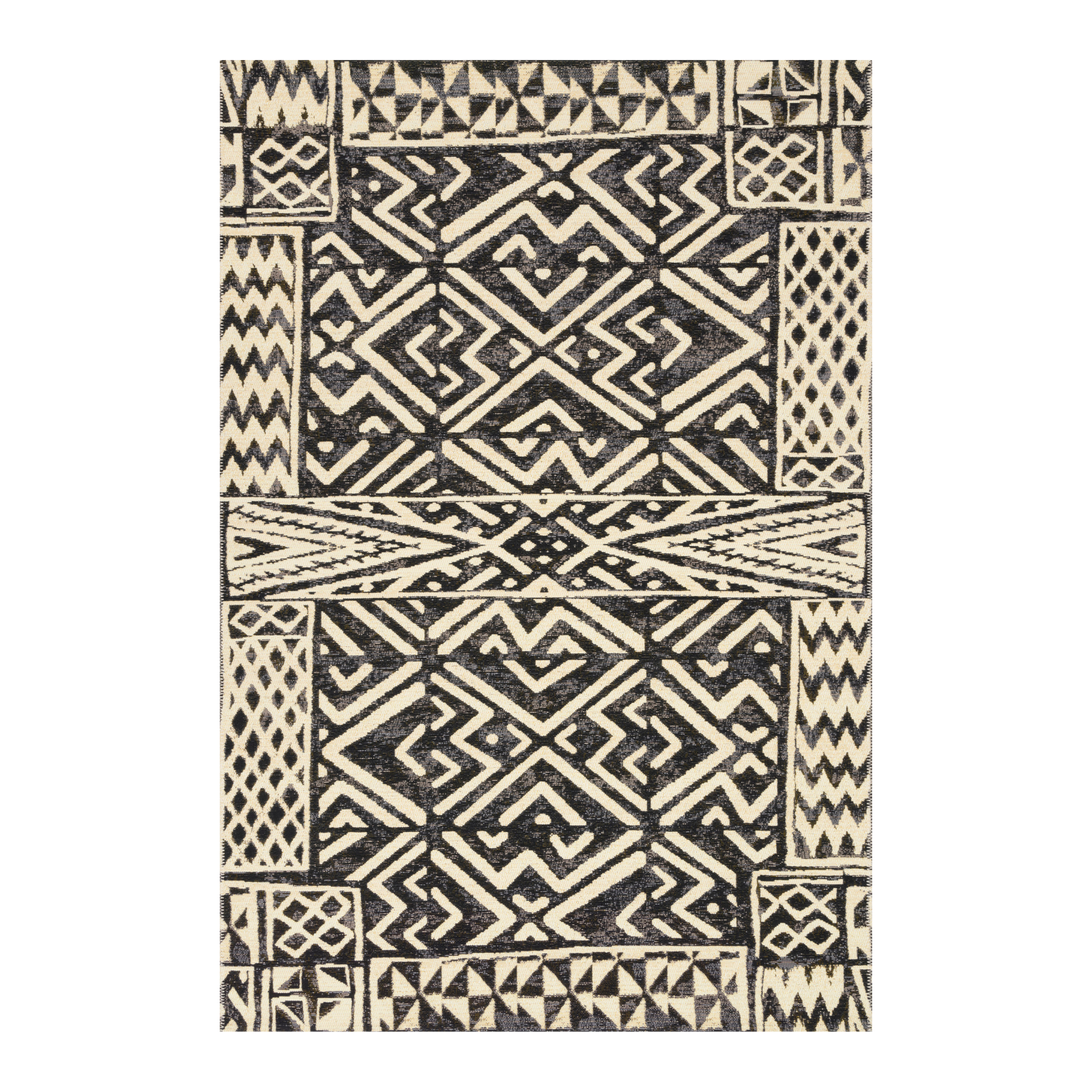 Loloi Mika Ivory / Black Rug - Rug & Weave