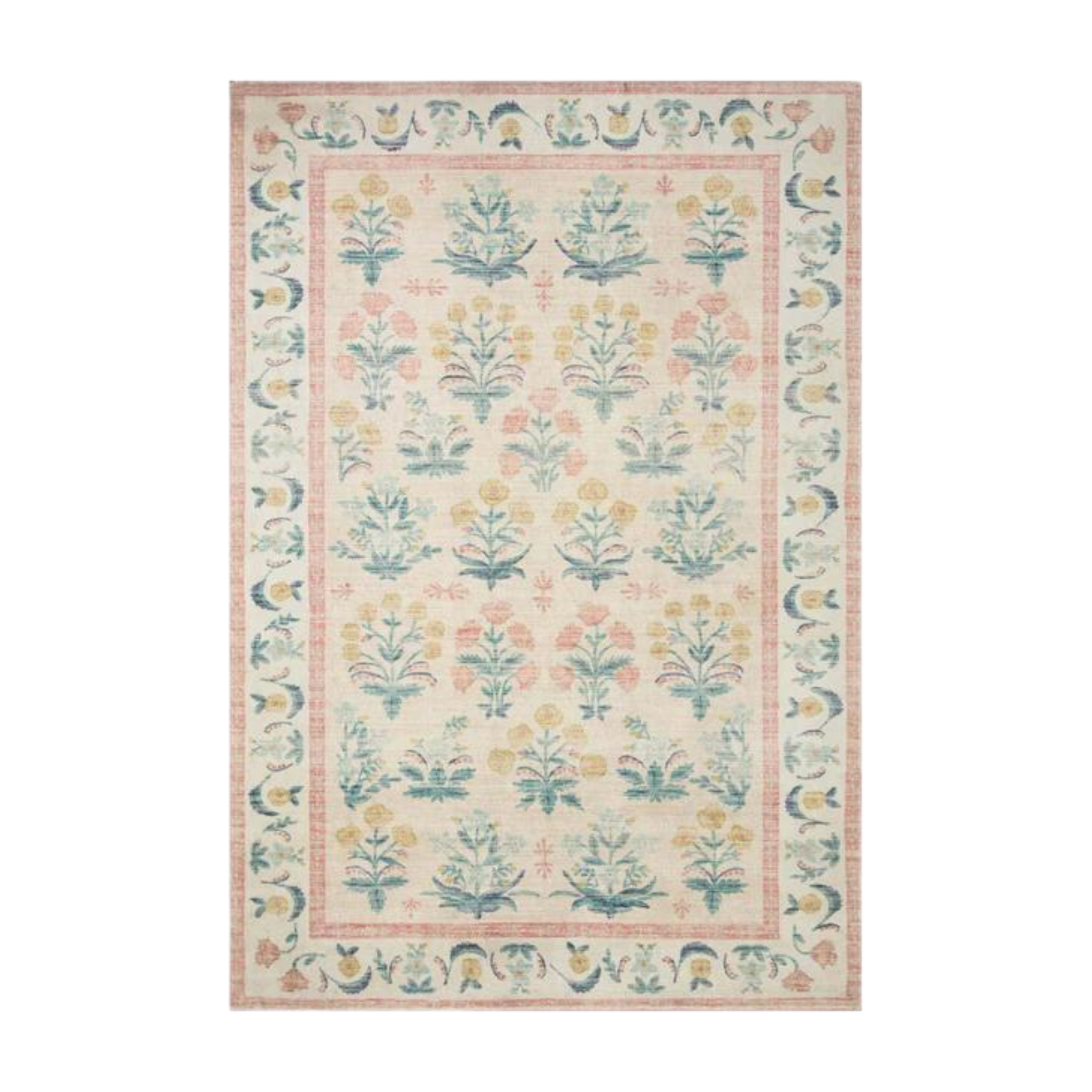 Rifle Paper Co. X Loloi/ Eden Mughal Rose Blush Rug - Rug & Weave