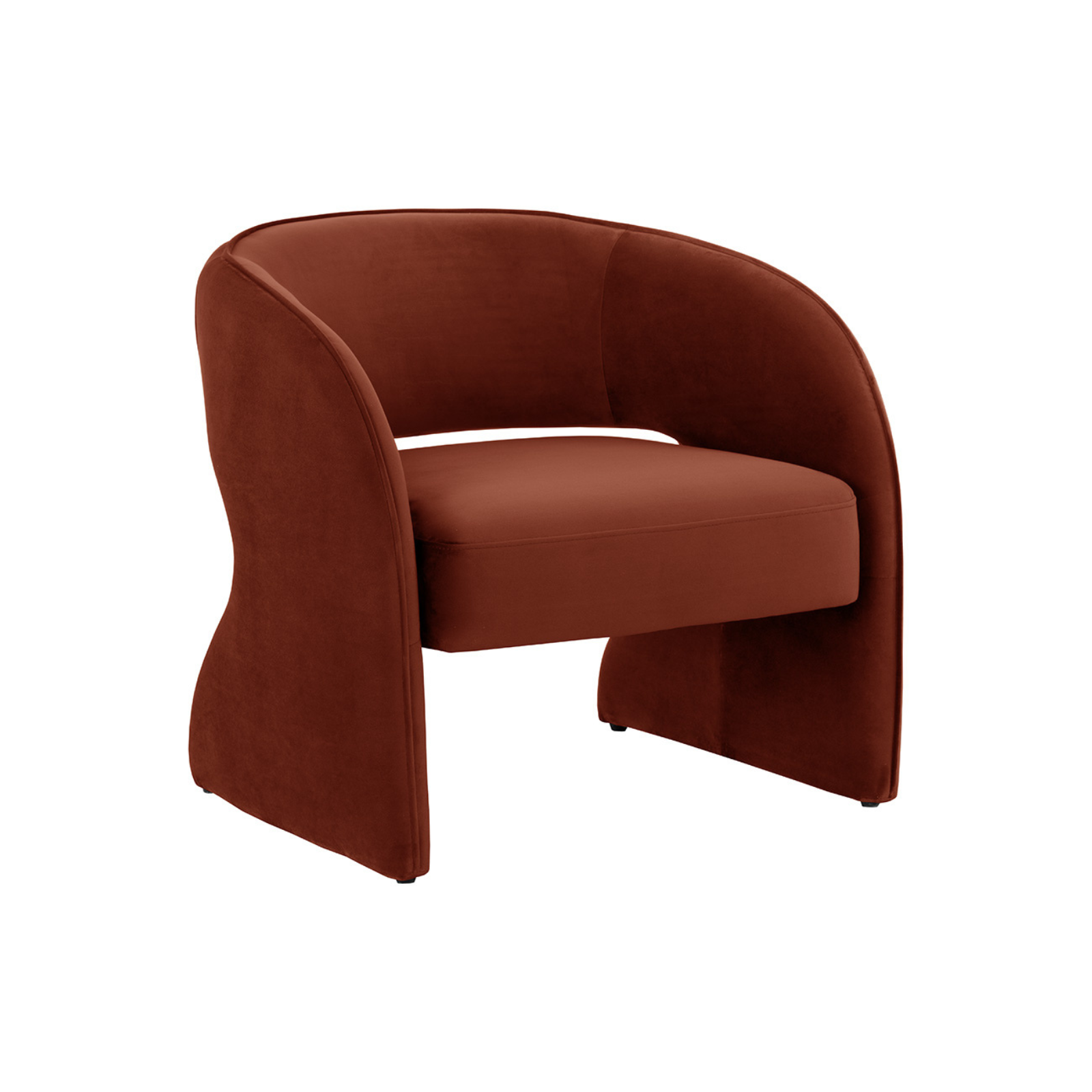 Rosie Lounge Chair - Meg Rust 3 - FURNITURE - chair Sunpan