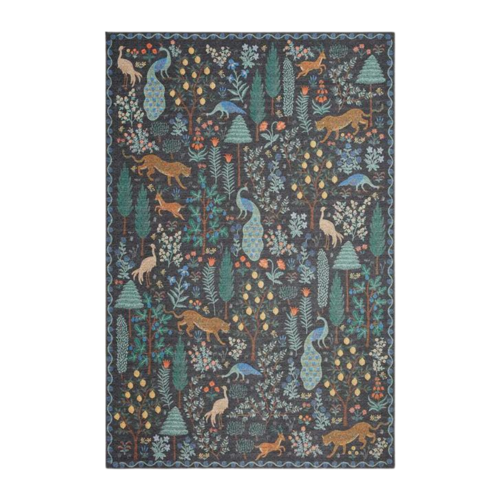 Rifle Paper Co. X Loloi/ Menagerie Forest Black Rug - Rug & Weave