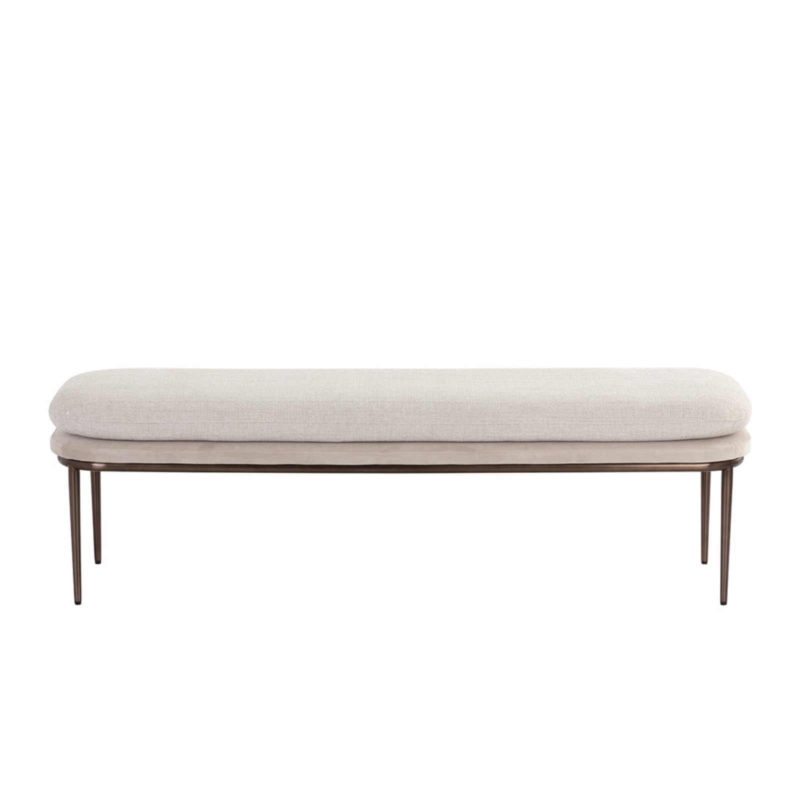 Koffman Bench - Chacha Cream / Meg Taupe - Rug & Weave