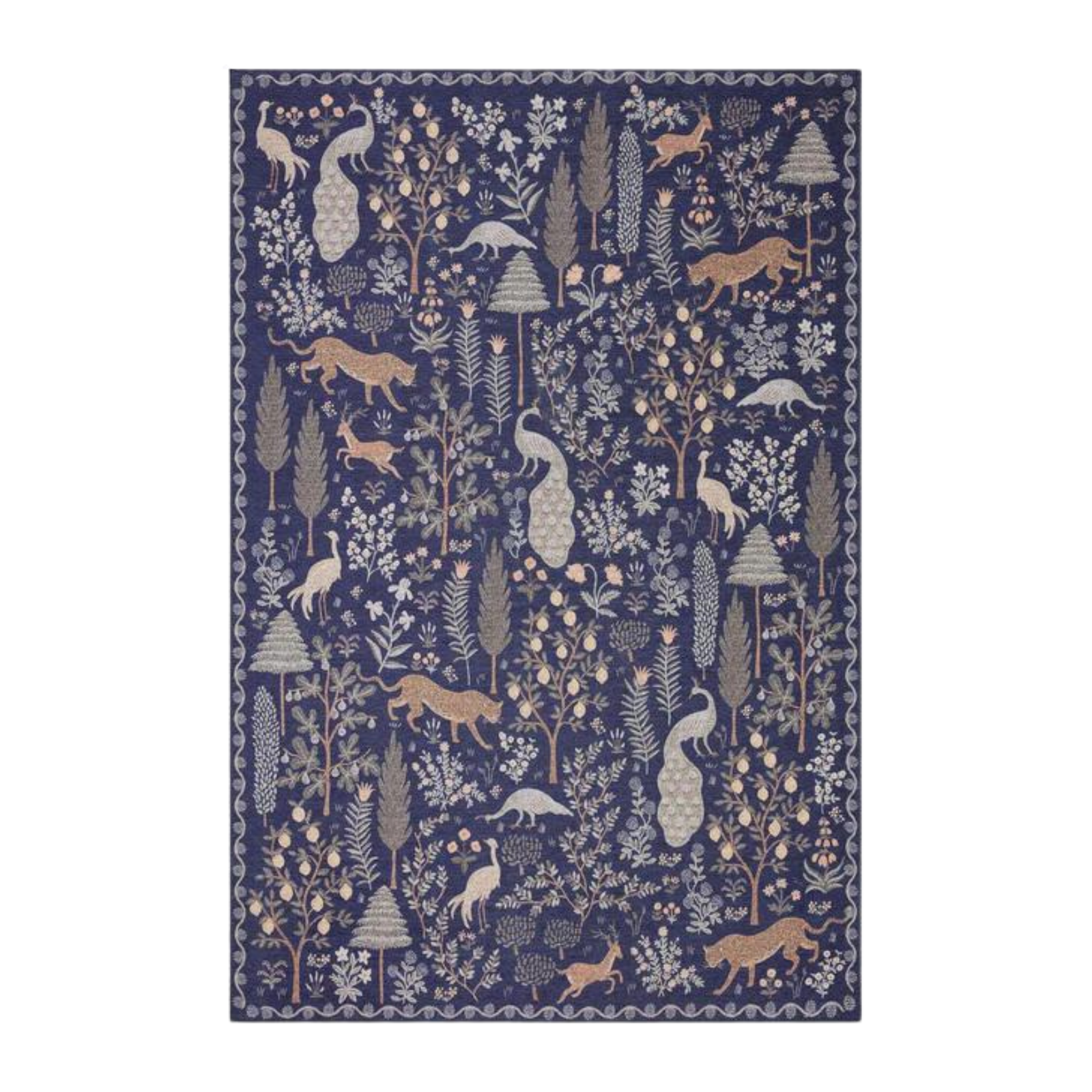 Rifle Paper Co. X Loloi/ Menagerie Forest Navy Rug - Rug & Weave