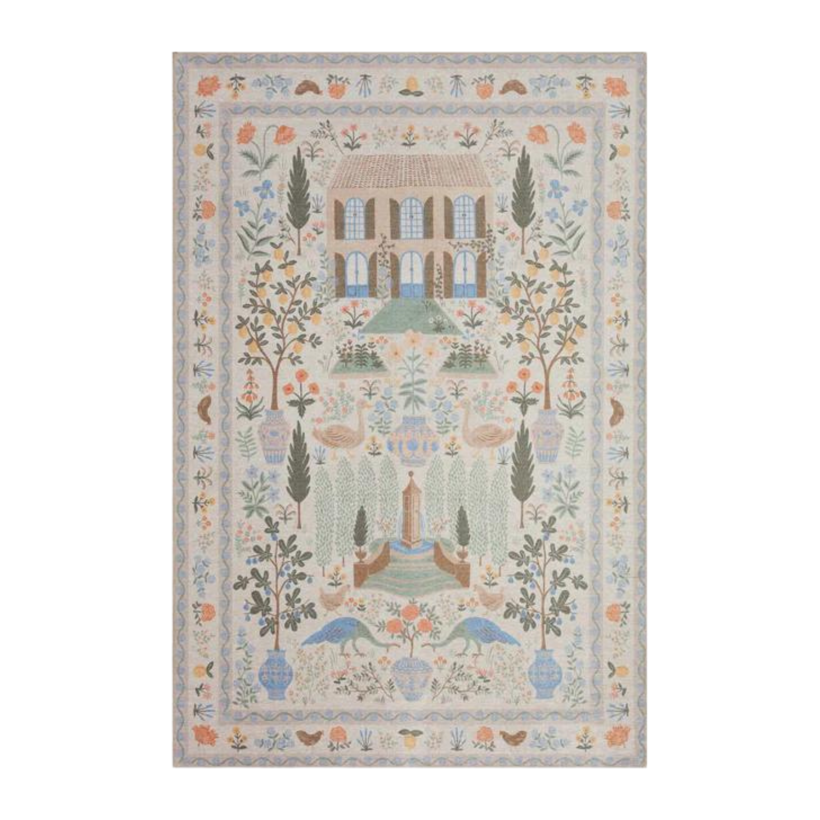 Rifle Paper Co. X Loloi/ Menagerie Camont Cream Rug - Rug & Weave