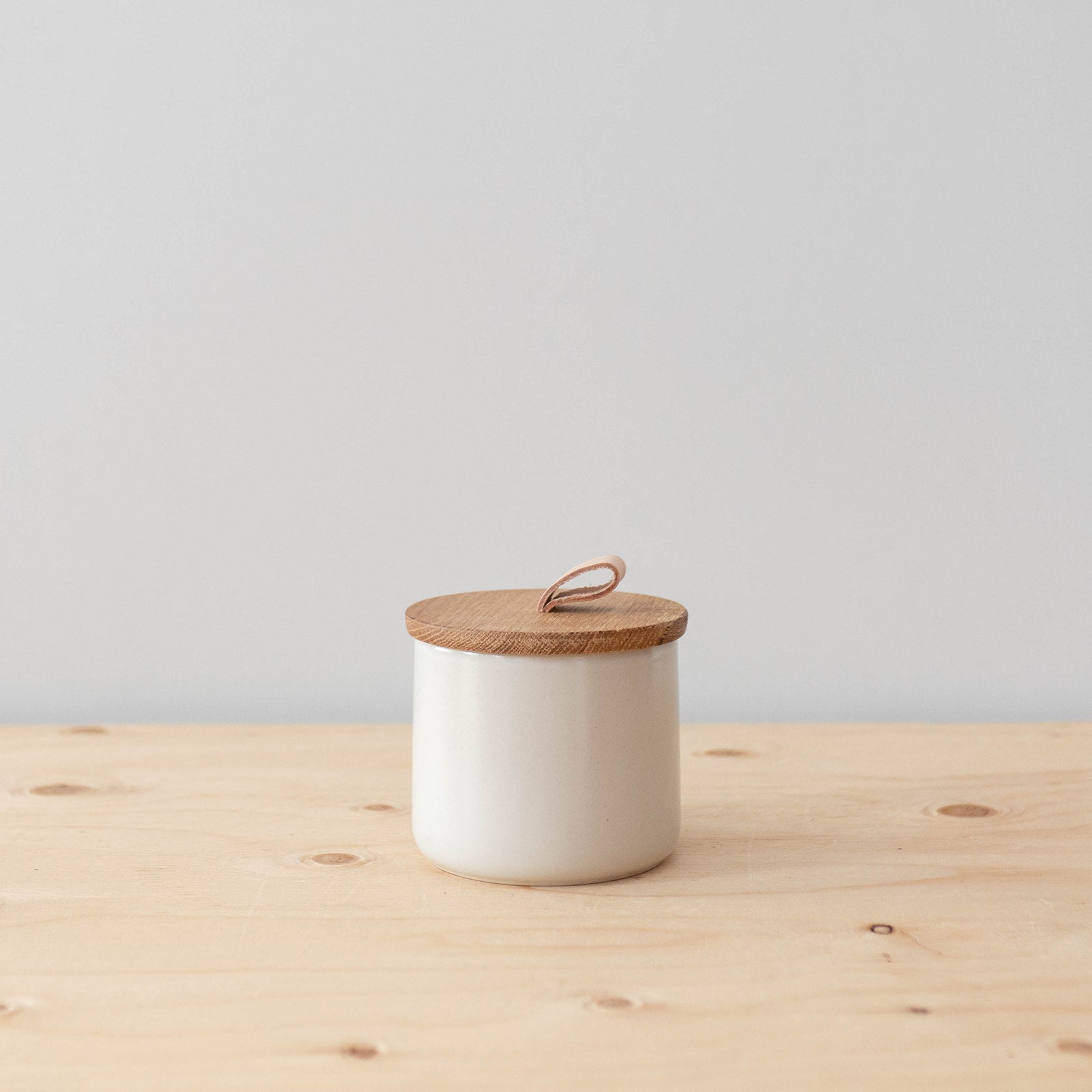 Ceramic Vanilla Canister with Lid - Rug & Weave