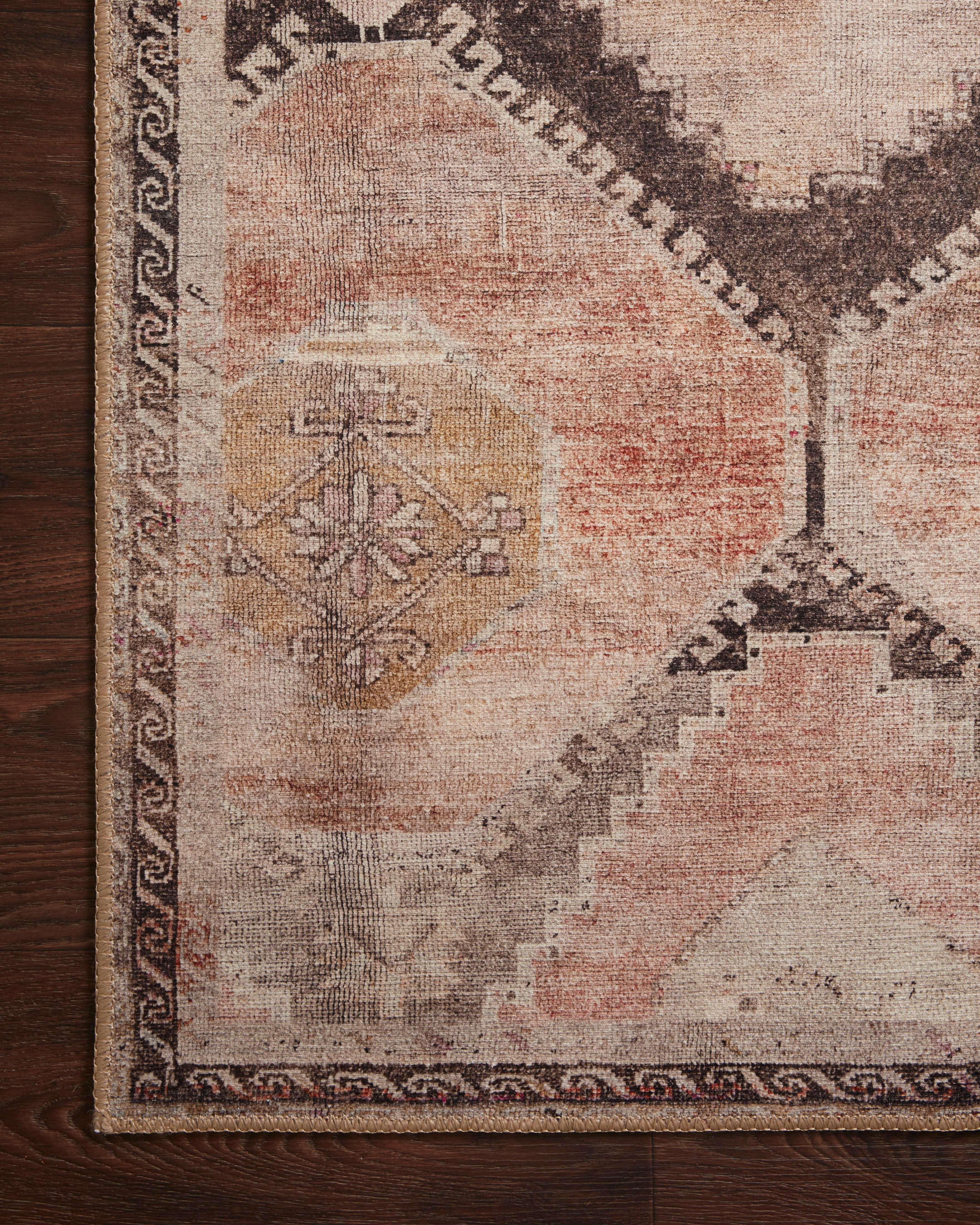 Loloi Wynter Graphite / Blush Rug 2-RUGS - patterned Loloi