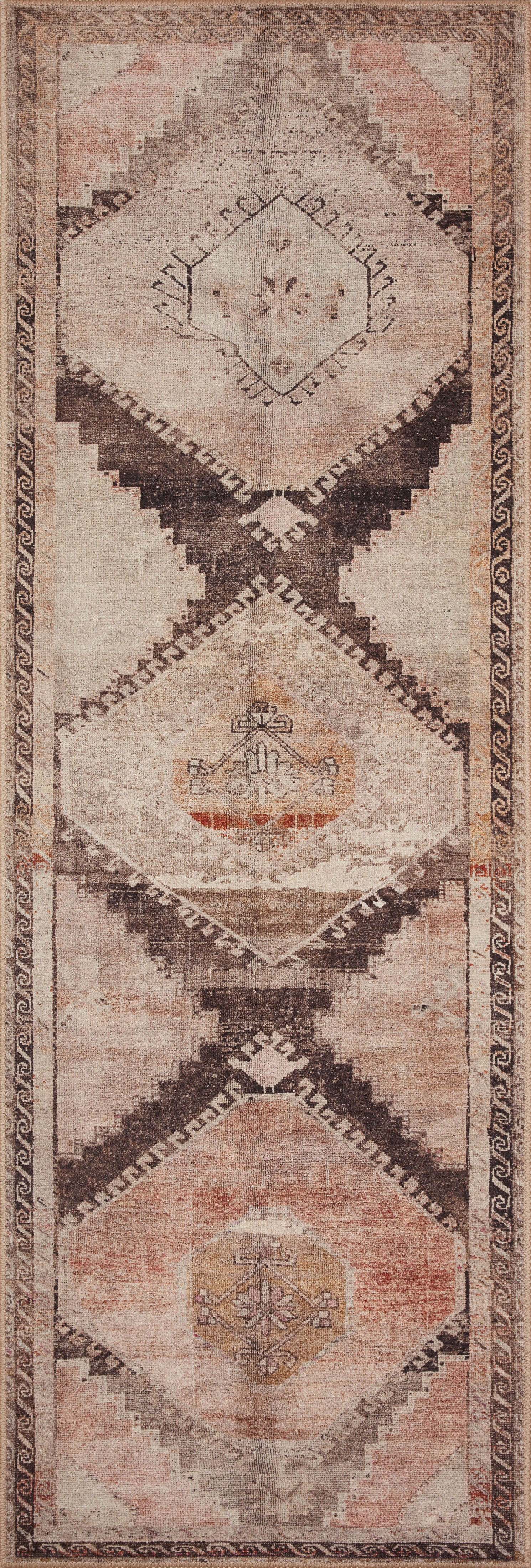 Loloi Wynter Graphite / Blush Rug 2-RUGS - patterned Loloi