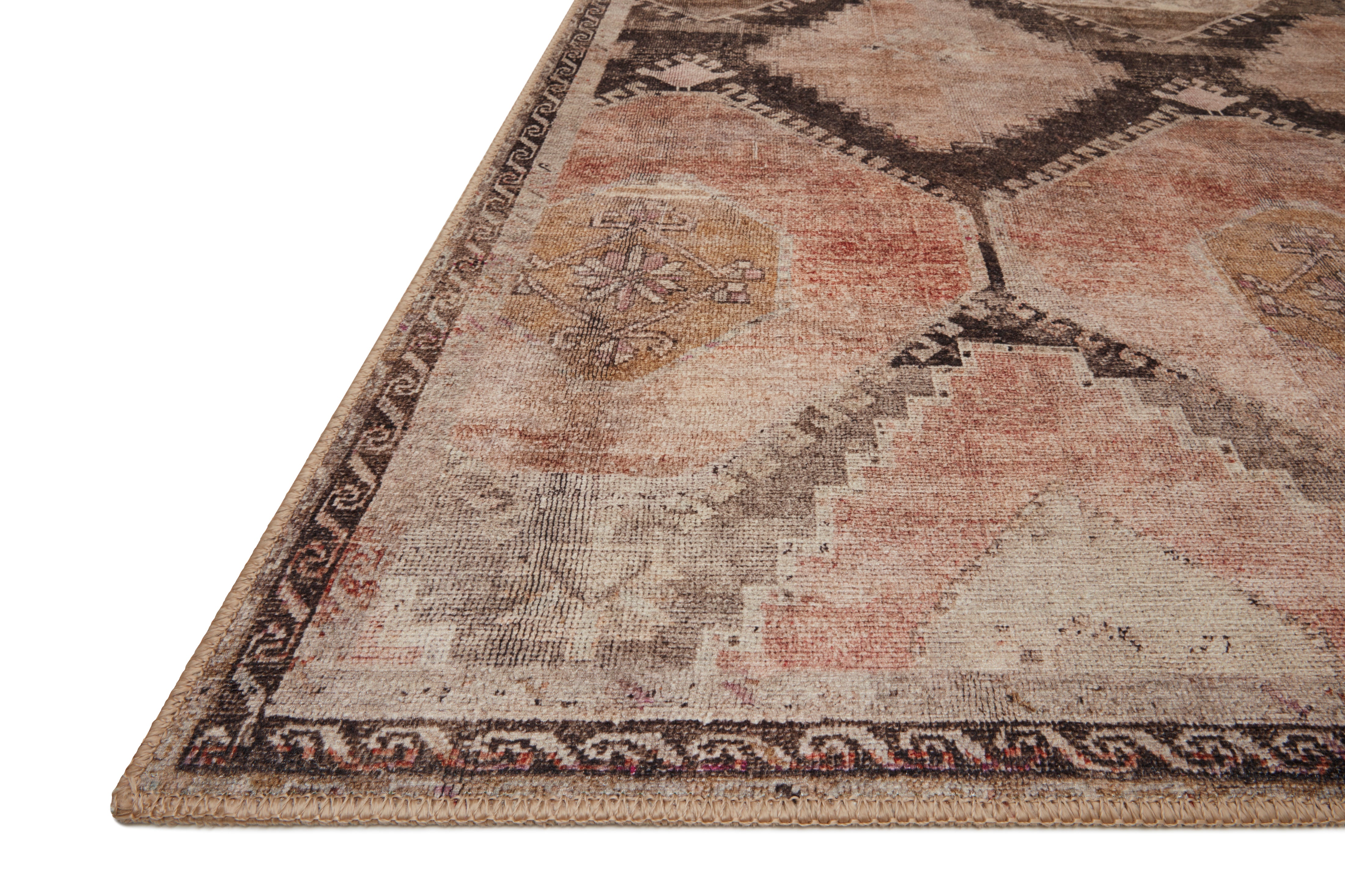 Loloi Wynter Graphite / Blush Rug 2-RUGS - patterned Loloi