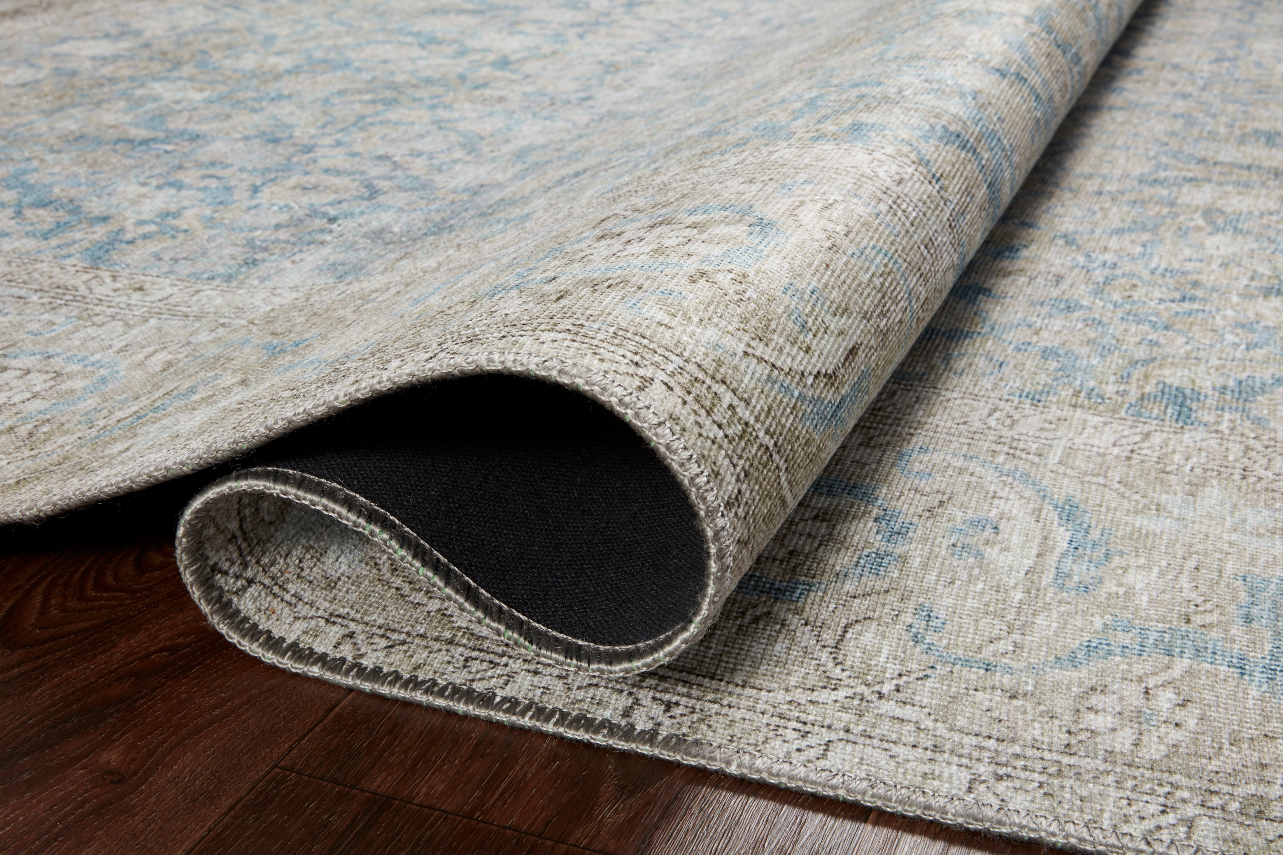 Loloi Wynter Ocean / Silver Rug patterned rugs Loloi