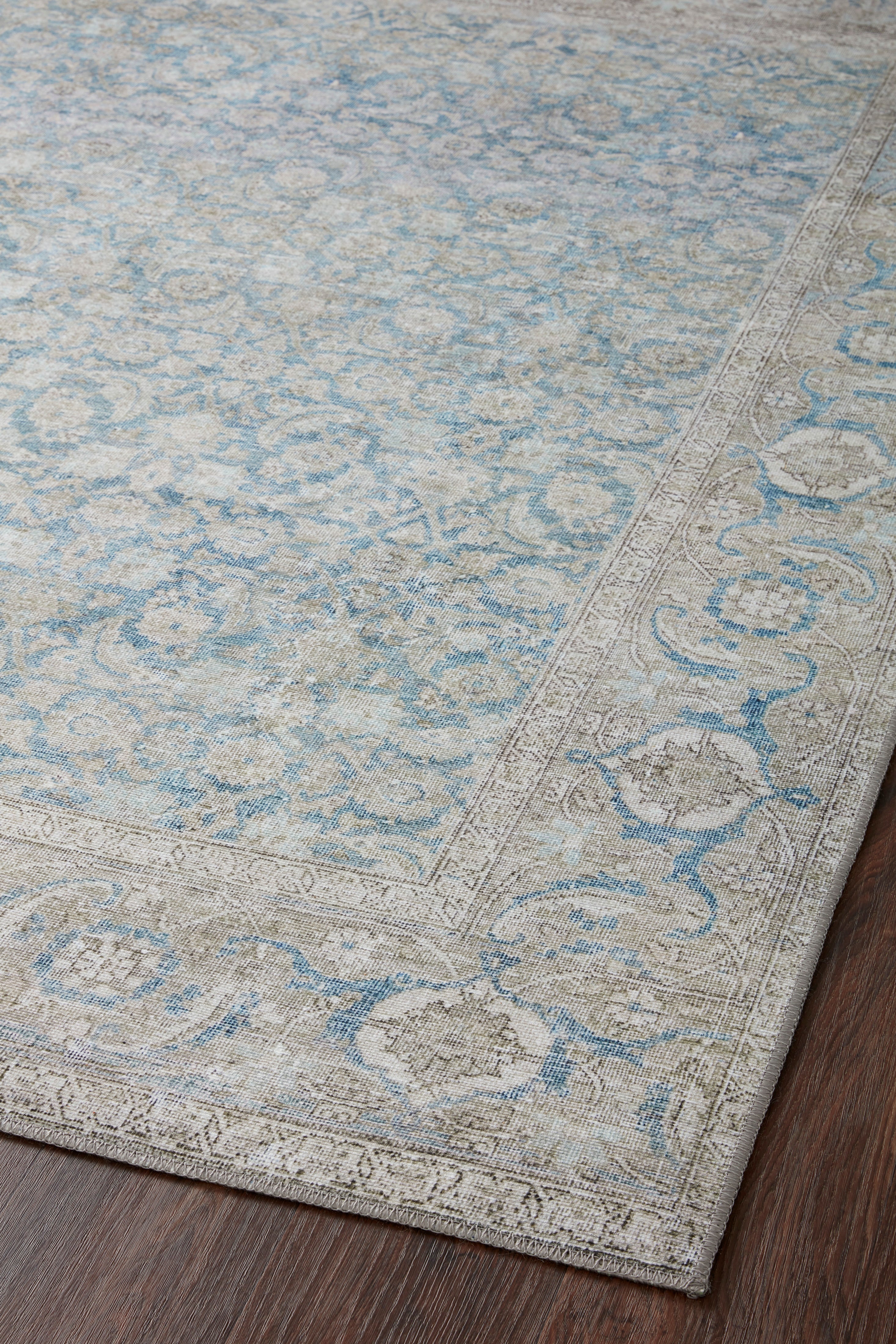 Loloi Wynter Ocean / Silver Rug patterned rugs Loloi