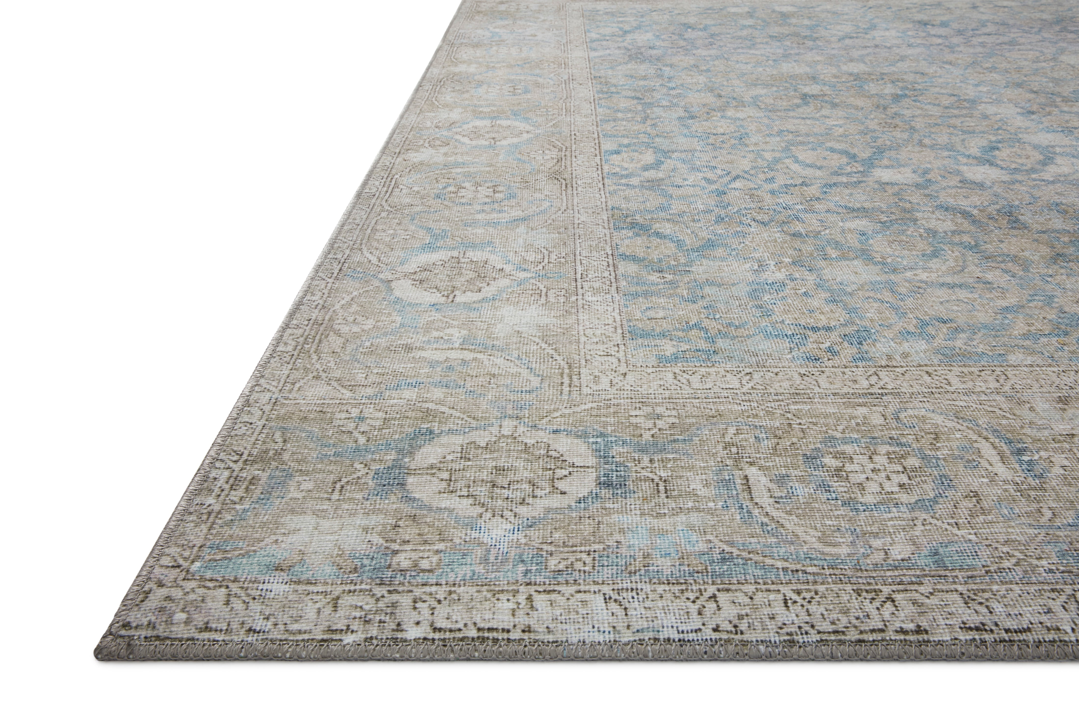 Loloi Wynter Ocean / Silver Rug patterned rugs Loloi