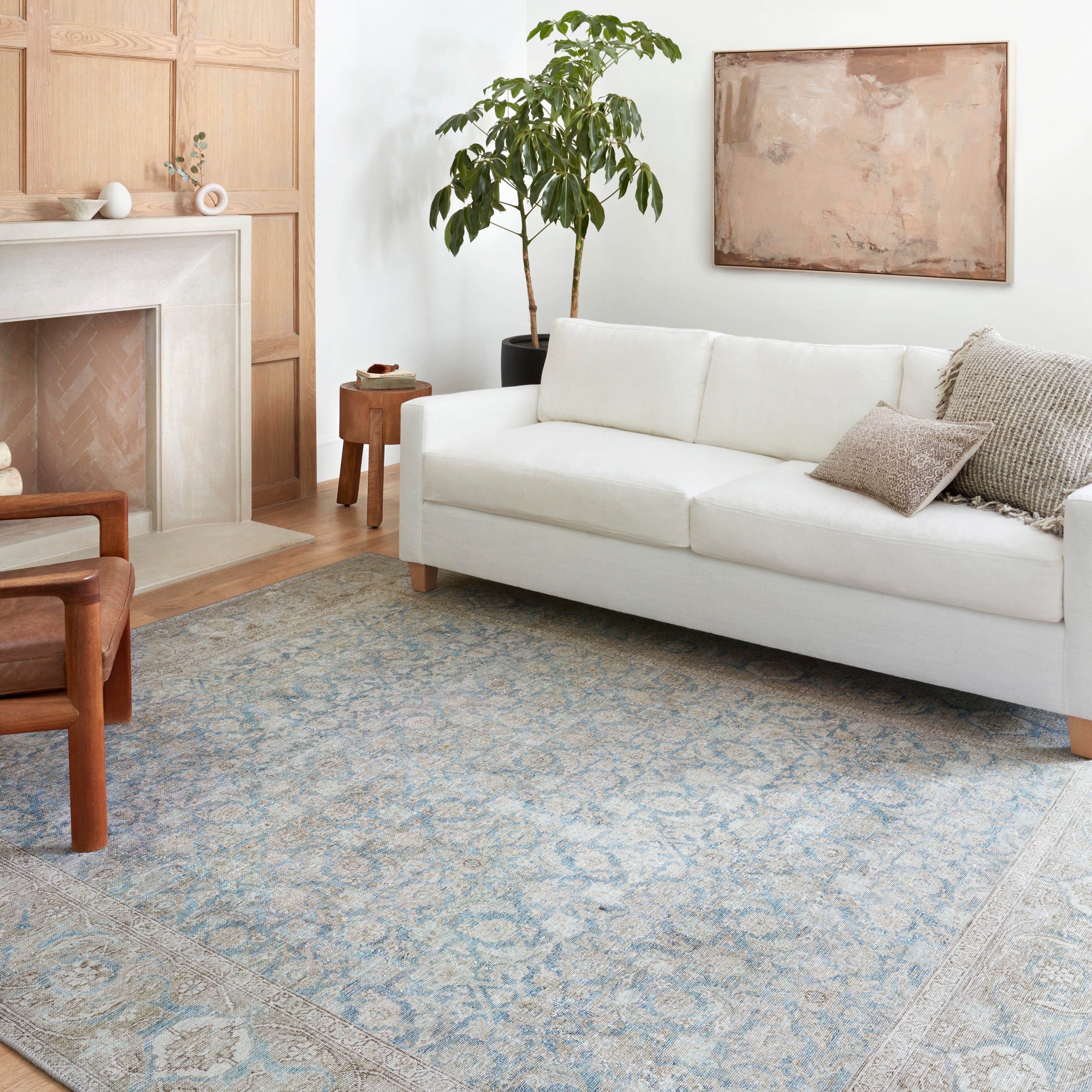 Loloi Wynter Ocean / Silver Rug patterned rugs Loloi