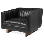 Gus* Modern Wallace Chair 3 - FURNITURE - chair Gus Saddle Black Leather