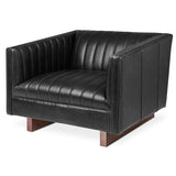 Gus* Modern Wallace Chair 3 - FURNITURE - chair Gus Saddle Black Leather