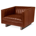Gus* Modern Wallace Chair 3 - FURNITURE - chair Gus Saddle Brown Leather