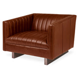 Gus* Modern Wallace Chair 3 - FURNITURE - chair Gus Saddle Brown Leather