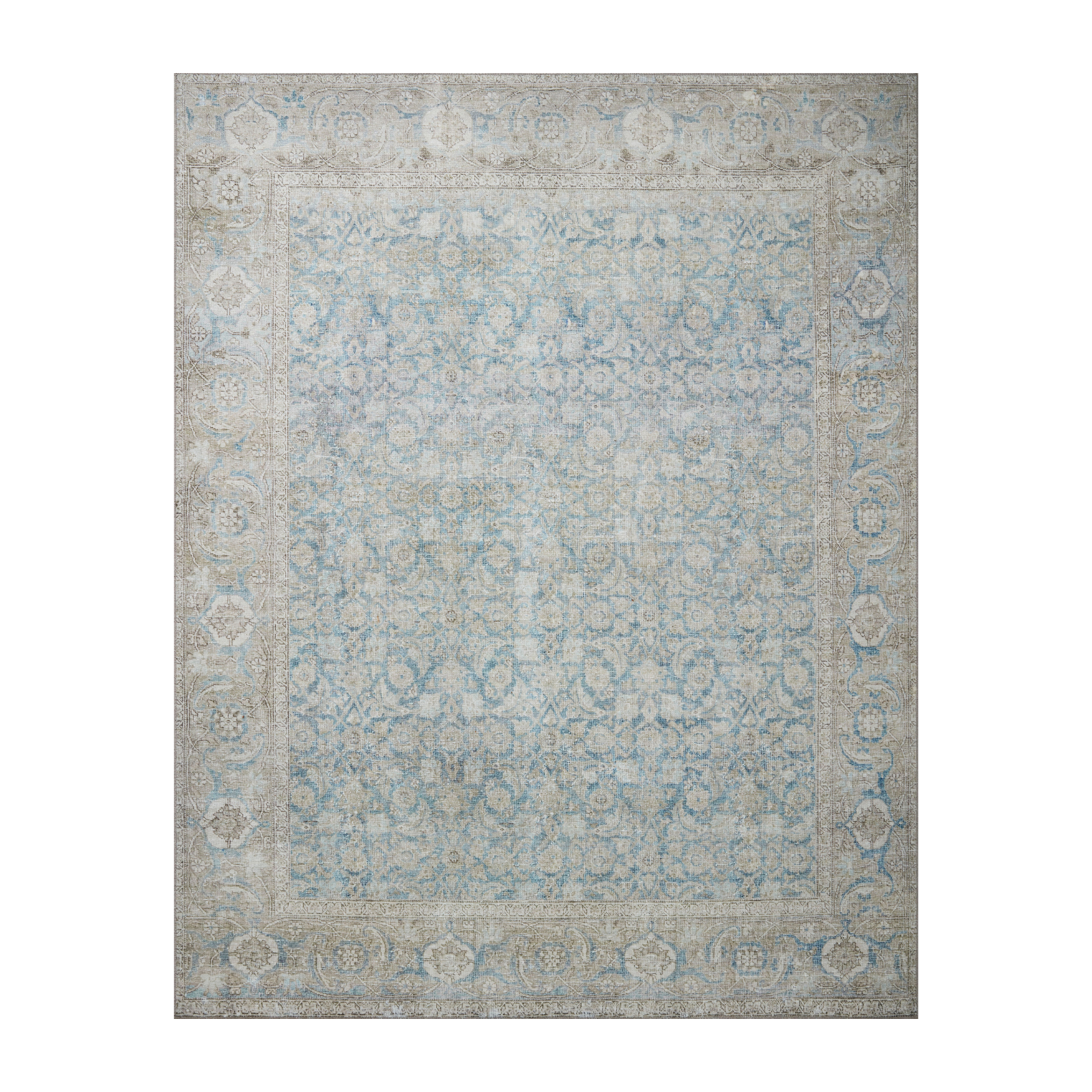 Loloi Wynter Ocean / Silver Rug patterned rugs Loloi 18" x 18" sample