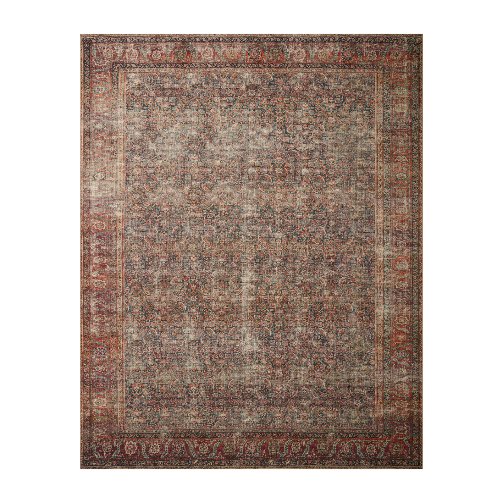 Loloi Wynter Onyx / Multi Rug patterned rugs Loloi