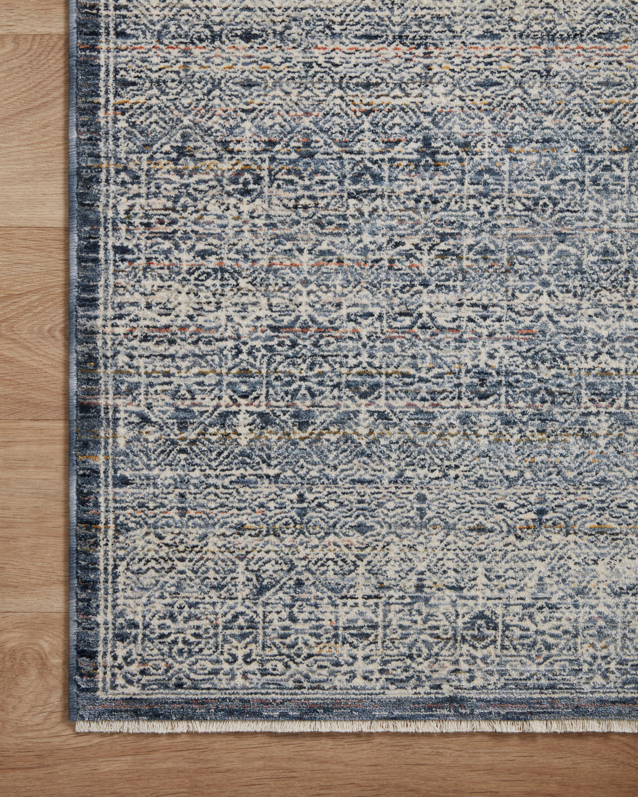 Amber Lewis x Loloi Zuma Denim / Ivory Rug 2-RUGS - patterned Loloi