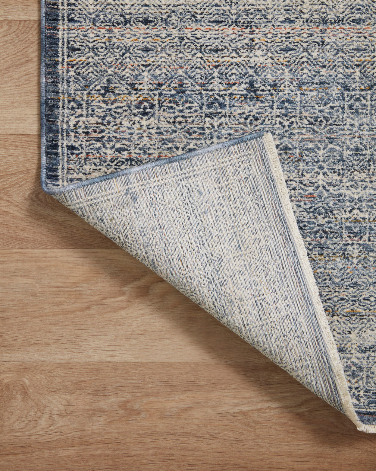 Amber Lewis x Loloi Zuma Denim / Ivory Rug 2-RUGS - patterned Loloi