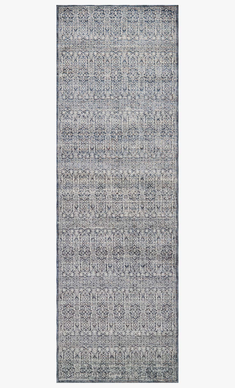 Amber Lewis x Loloi Zuma Denim / Ivory Rug 2-RUGS - patterned Loloi