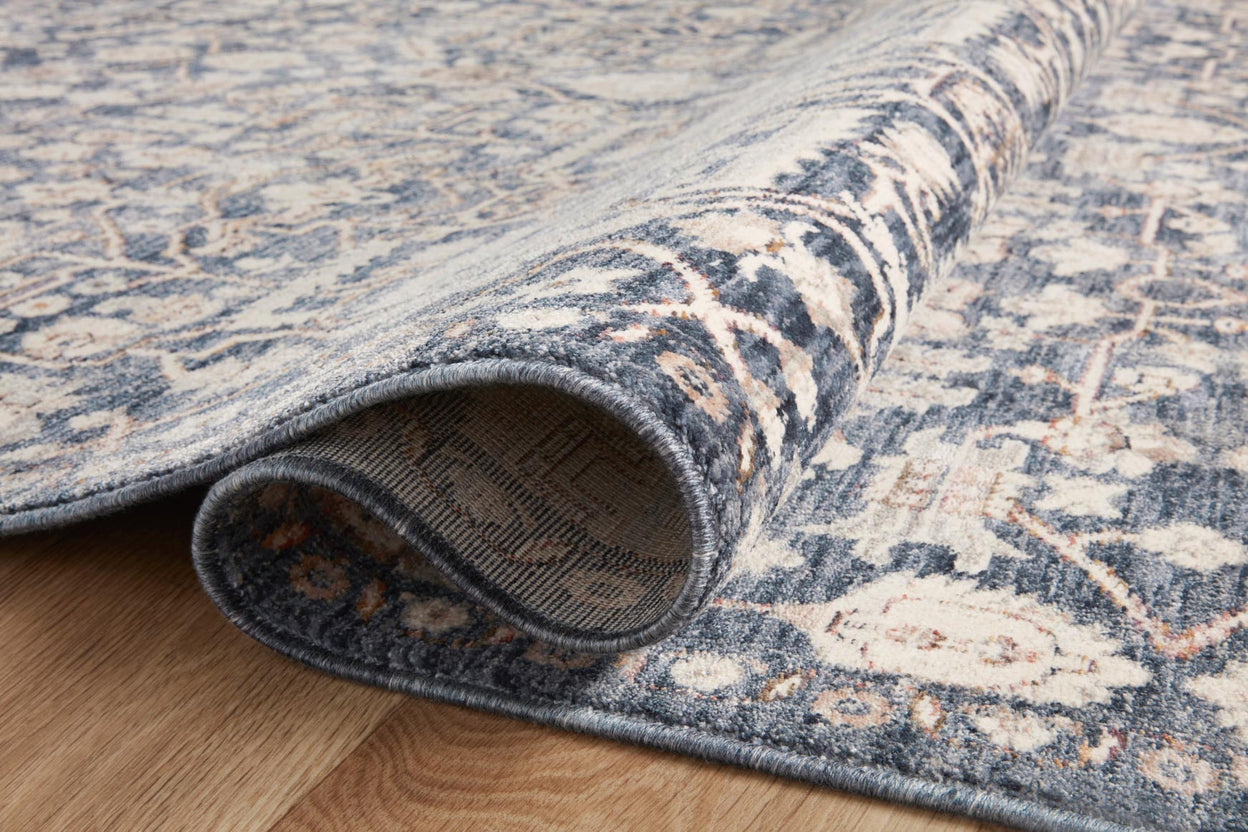 Amber Lewis x Loloi Zuma Blue / Ivory Rug 2-RUGS - patterned Loloi