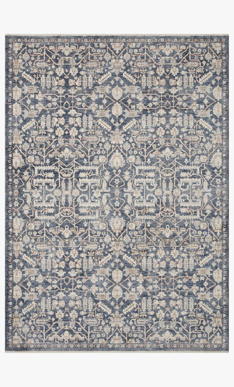 Amber Lewis x Loloi Zuma Blue / Ivory Rug 2-RUGS - patterned Loloi