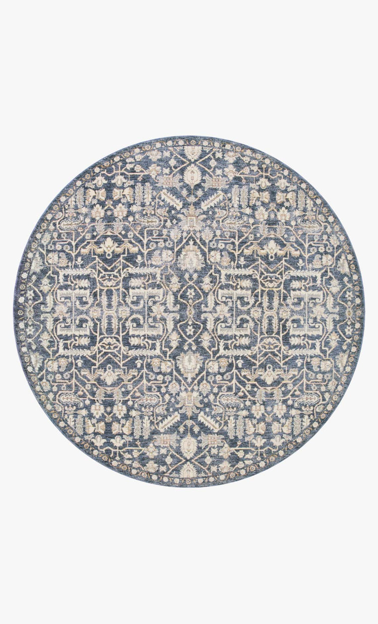 Amber Lewis x Loloi Zuma Blue / Ivory Rug 2-RUGS - patterned Loloi