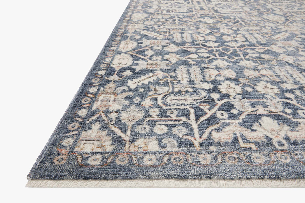 Amber Lewis x Loloi Zuma Blue / Ivory Rug 2-RUGS - patterned Loloi