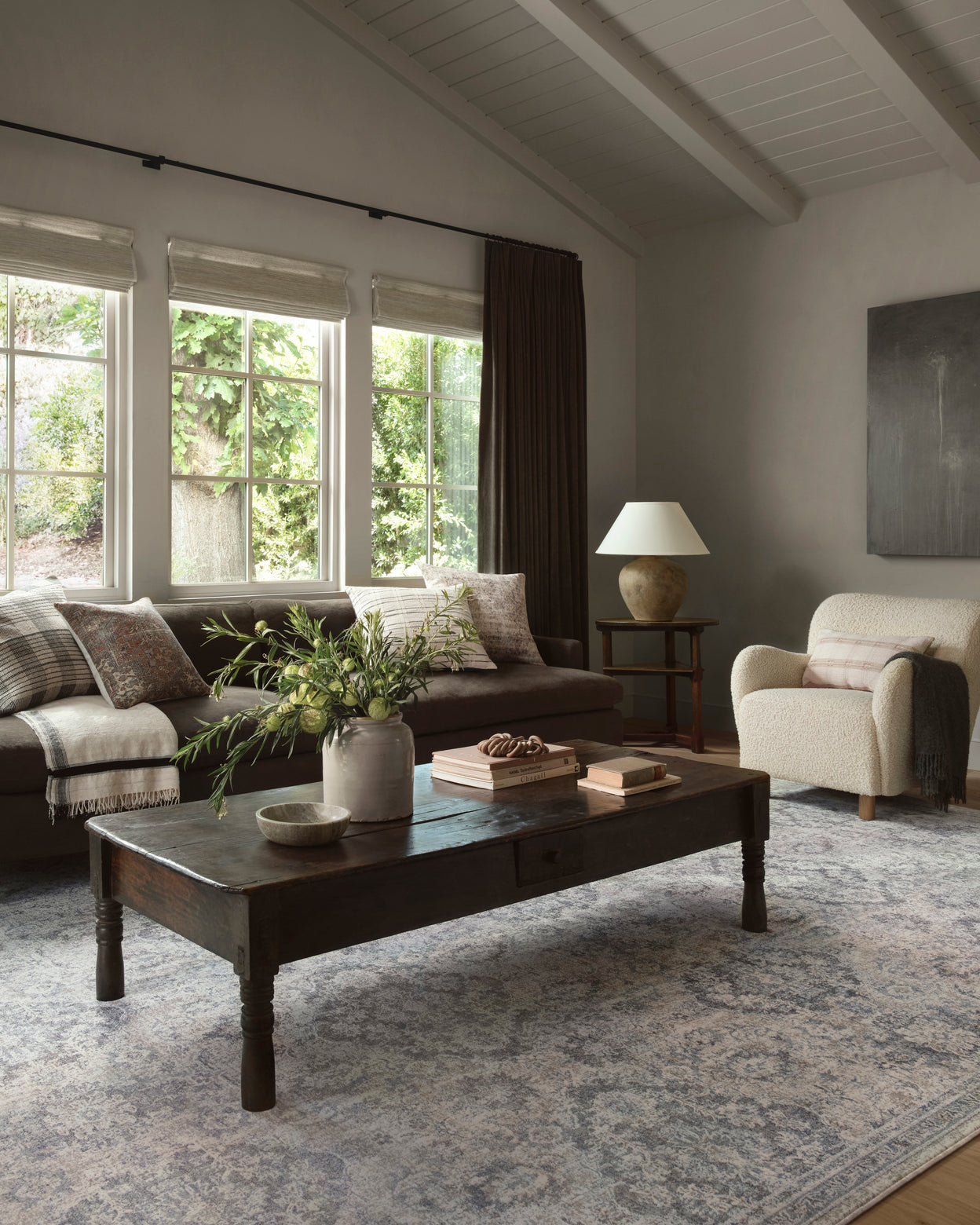 Amber Lewis x Loloi Zuma Pebble / Stone Rug 2-RUGS - patterned Loloi
