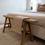 Alic Vintage Elm Wood Bench - Natural 0-VINTAGE-bench Hauer Market