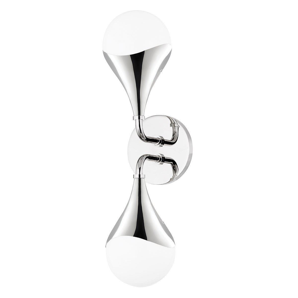 Ariana Double Wall Sconce sconce Hudson Valley Lighting Polished Nickel