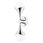Ariana Double Wall Sconce sconce Hudson Valley Lighting Polished Nickel