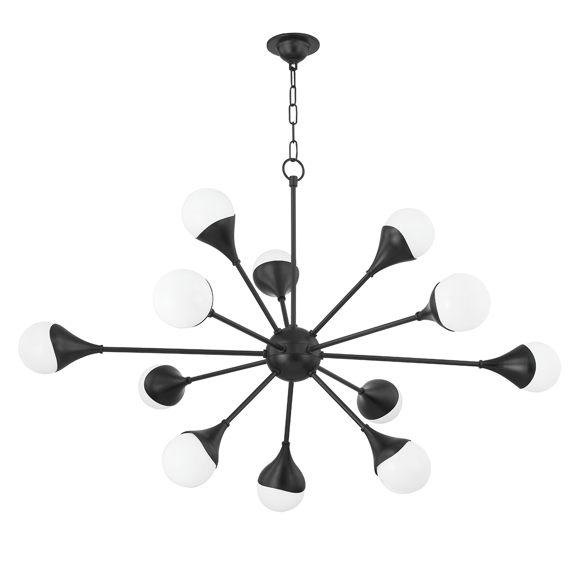 Ariana Chandelier LIGHTING - chandelier Hudson Valley Lighting Soft Black