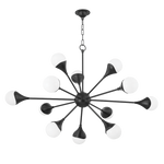 Ariana Chandelier LIGHTING - chandelier Hudson Valley Lighting Soft Black